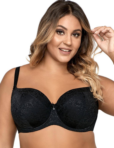 Бюстгальтер балконет Ava JACQUARD 1741 U черный, Цвет: черный, Размеры: 100G, изображение 3