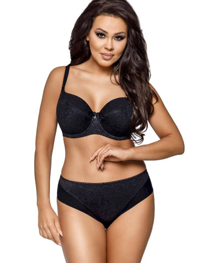 Бюстгальтер балконет Ava JACQUARD 1741 U черный, Цвет: черный, Размеры: 100G, изображение 4