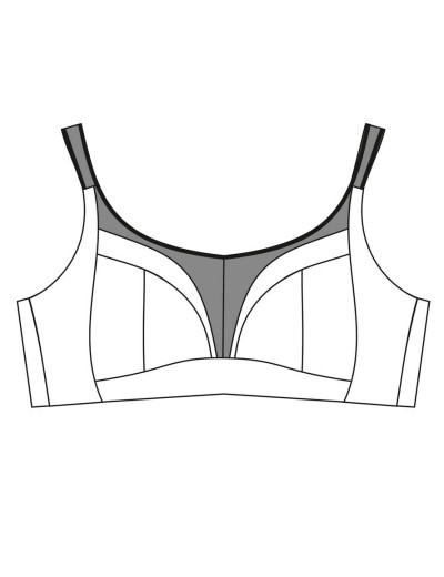 Бюстгальтер спортивный Ava SS 004 M LUNAR ACTIVE, Цвет: черный, Размеры: 70D, изображение 6