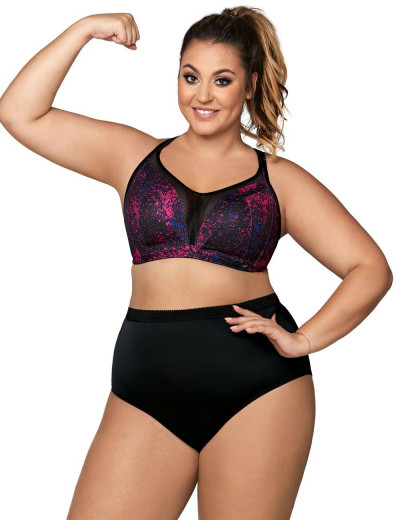 Бюстгальтер спортивный Ava SS 004 M LUNAR ACTIVE, Цвет: черный, Размеры: 70D, изображение 2