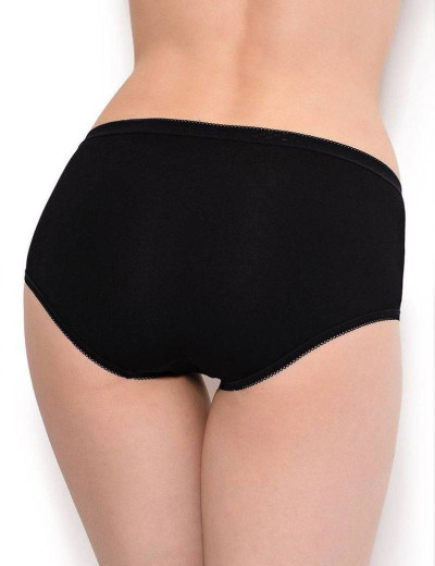 Набор трусов из хлопка (2шт) Janira PACK-2 MIDI ESENCIAL 1031641 negro, Цвет: negro (черный), Размеры: 3XL, изображение 2