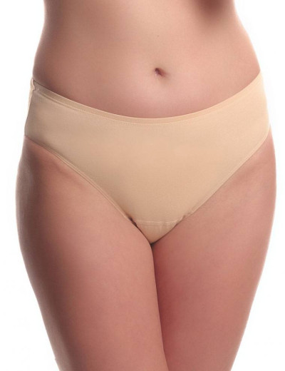 Трусы слипы миди из хлопка Jolidon A2, Цвета: белый, Размеры: 2XL, изображение 2