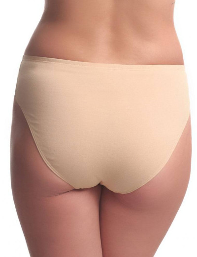 Трусы слипы миди из хлопка Jolidon A2, Цвета: белый, Размеры: 2XL, изображение 3