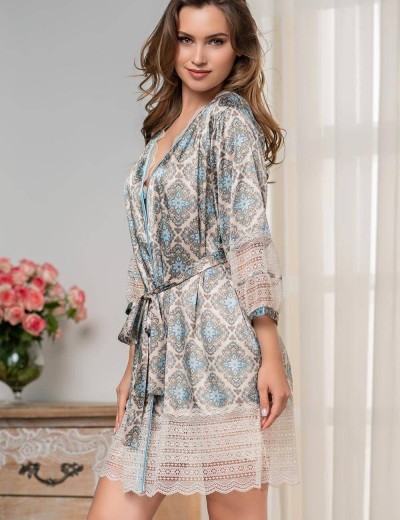 Халат-кимоно атласный Mia-Amore PALERMO 9693, Цвет: оригинал, Размеры: S/M, изображение 3