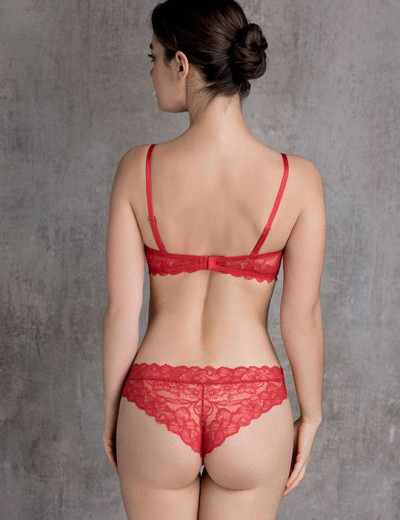 Модный комплект фашия и бразилиана/слипы Mioocchi SELESTE 756866/67, Цвет: rosso, Размеры: 70C, изображение 2