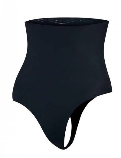 Трусы стринги корректирующие Julimex 275 STRINGI WYSOKA TALIA черный, Цвет: черный, Размеры: S, изображение 3