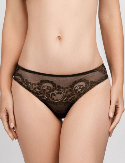 Комплект балконет и слипы Mioocchi VANESSA 757575 nero/bronzo, Цвет: nero/bronzo, Размеры: 70B, изображение 5