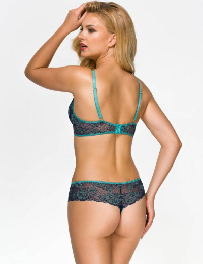 Бюстгальтер супер пуш-ап без косточек Alles PARADISE SUPER P-UP, Цвет: темно-синий, Размеры: 70F, изображение 5