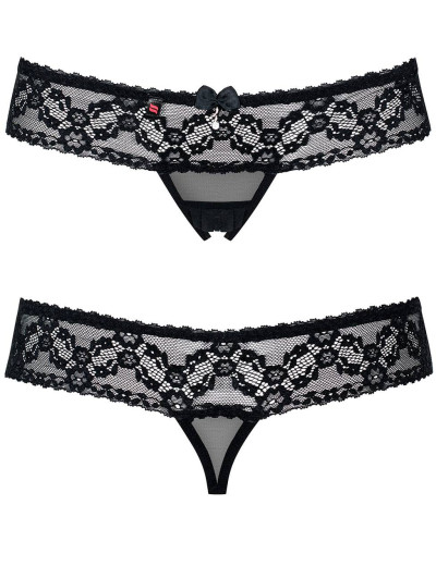 Сексуальные трусики Obsessive 837 CROTCHLESS THONG, Цвет: черный, Размеры: L/XL, изображение 3