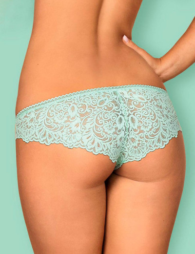 Трусики бразилиана Obsessive DELICANTA PANTIES, Цвет: мята, Размеры: S/M, изображение 2