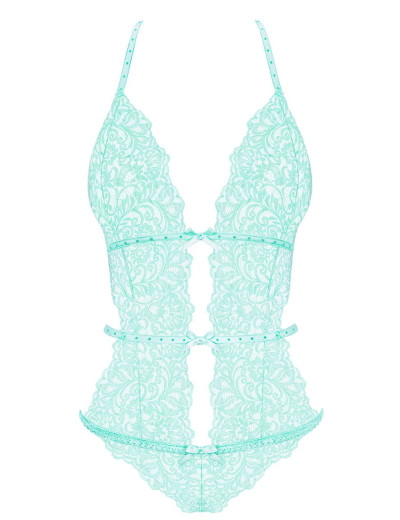 Эротическое боди Obsessive DELICANTA TEDDY, Цвет: мята, Размеры: L/XL, изображение 3