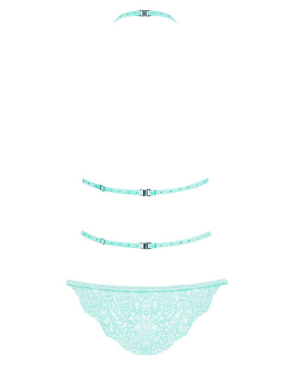 Эротическое боди Obsessive DELICANTA TEDDY, Цвет: мята, Размеры: L/XL, изображение 4