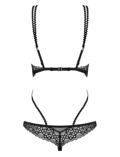 Эротическое боди Obsessive LIFERIA TEDDY, Цвет: черный, Размеры: S/M, изображение 4