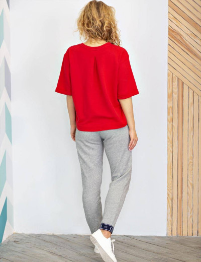 Трикотажные брюки Opium P-29, Цвет: серый меланж, Размеры: S, изображение 8