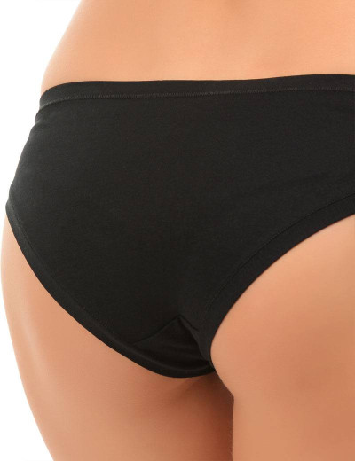 Трусы слипы хлопковые Sielei I PERFETTI 1245 SLIP nero, Цвет: nero (черный), Размеры: 3XL, изображение 2