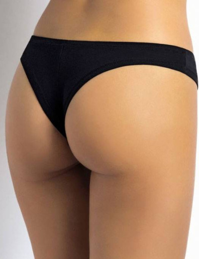 Трусы бразилиана хлопковые Sielei I PERFETTI 1247 BRASILIANA nero, Цвет: nero (черный), Размеры: S, изображение 2