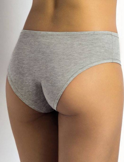 Трусы слипы хлопковые Sielei I PERFETTI 1249 SLIP ALTO grigio melange, Цвет: grigio melange, Размеры: L, изображение 2