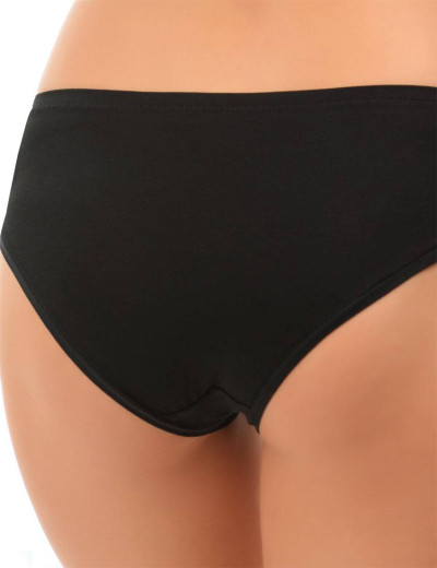 Трусы слипы хлопковые Sielei I PERFETTI 1249 SLIP ALTO nero, Цвет: nero (черный), Размеры: S, изображение 2