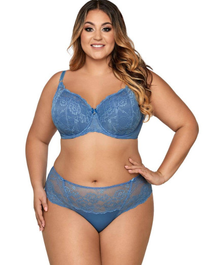 Бюстгальтер балконет «тюльпан» Ava MADISON 1559 U голубой, Цвет: голубой, Размеры: 90E, изображение 4