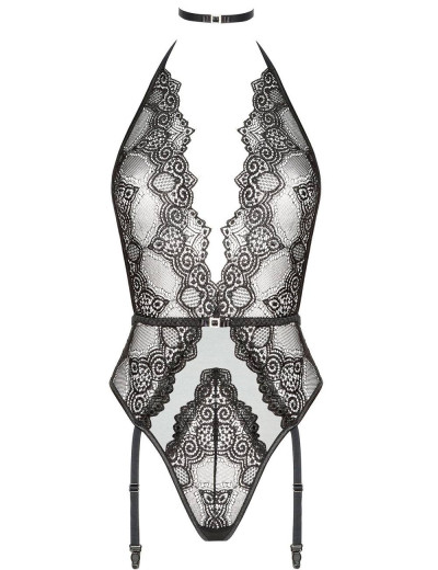 Эротическое боди с чокером Beauty Night ADELAIDE TEDDY черный, Цвет: черный, Размеры: L/XL, изображение 3