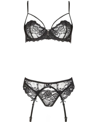 Сексуальный комплект с поясом Beauty Night BELINDA, Цвет: черный, Размеры: L/XL, изображение 3