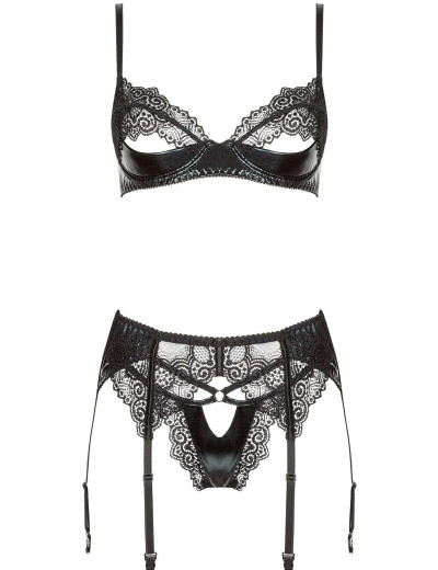 Сексуальный комплект с поясом Beauty Night MARILYN SET, Цвет: черный, Размеры: S/M, изображение 3