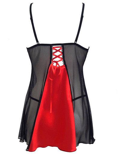 Сексуальная сорочка Beauty Night MICHELE CHEMISE RED, Цвет: красный, Размеры: L/XL, изображение 6