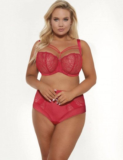 Трусы стринги миди Kris Line LUCILLE stringi midi, Цвет: алый, Размеры: S, изображение 3