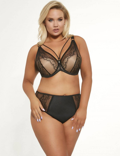 Трусы стринги миди Kris Line VERONICA stringi high waist, Цвет: черный, Размеры: S, изображение 3