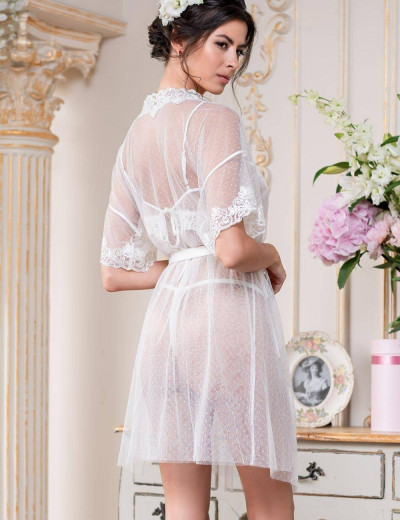 Пеньюар Mia-Amore EVA 8907, Цвет: белый, Размеры: L, изображение 2