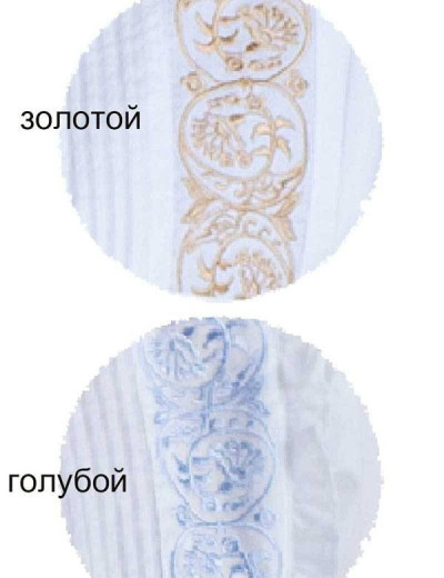 Хлопковая ночная рубашка с вышивкой Mia-Mia HELENE 16195, Цвета: белый с золотым, Размеры: 2XL, изображение 3