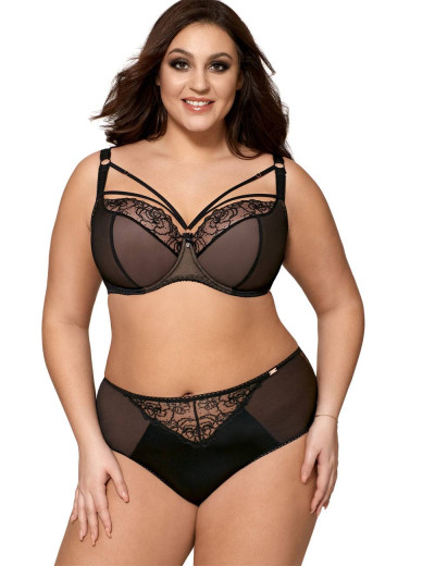 Бюстгальтер балконет Ava BRABIRDS by Iwona Misiewicz 1888 U, Цвет: черный, Размеры: 65E, изображение 2