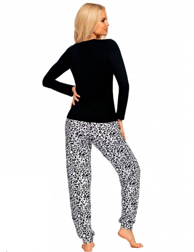 Пижама женская Donna BONNIE, Цвет: черный/белый, Размеры: S, изображение 3