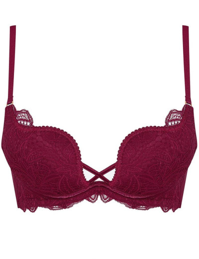 Бюстгальтер планж пуш-ап Esotiq 38325 CLAUDIA вишня, Цвет: вишня, Размеры: 70B, изображение 4