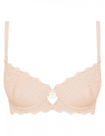 Бюстгальтер балконет пуш-ап Esotiq DARLING 38530 бежевый, Цвет: бежевый, Размеры: 75D, изображение 6
