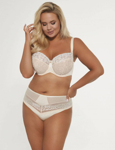 Трусы стринги миди Kris Line POLA string high waist, Цвет: латте, Размеры: M, изображение 3