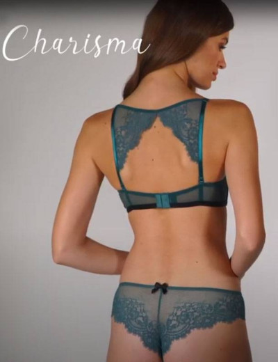 Комплект бандо пуш-ап и бразилиана Mioocchi CHARISMA 758282 verde, Цвет: verde (зеленый), Размеры: 85D, изображение 2