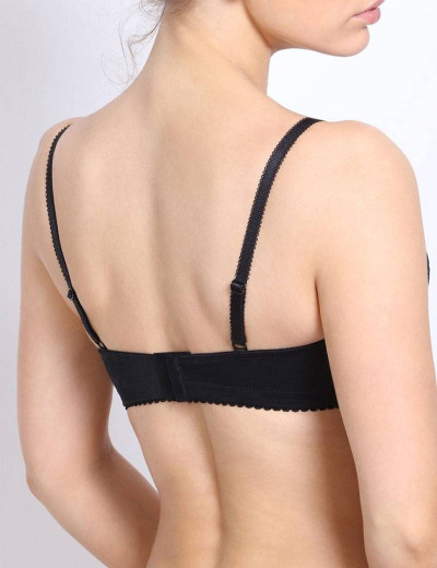 Бюстгальтер балконет Orhideja 587-437 черный/пион, Цвет: черный/пион, Размеры: 80A, изображение 2 Бюстгальтер балконет Orhideja 587-437 черный/пион, Цвет: черный/пион, Размеры: 80A, изображение 2