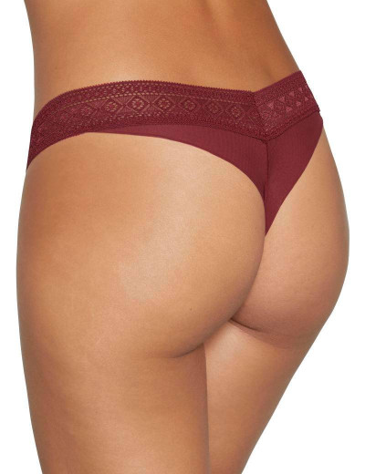 Трусы стринги Ysabel Mora INTIMATES 19176 бургундское вино, Цвет: бургундское вино, Размеры: S, изображение 2