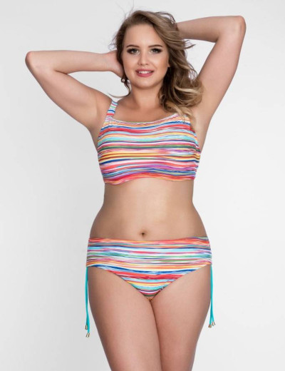 Плавки женские с регулировкой бока Akcent AN194, Цвет: мульти, Размеры: 4XL, изображение 2