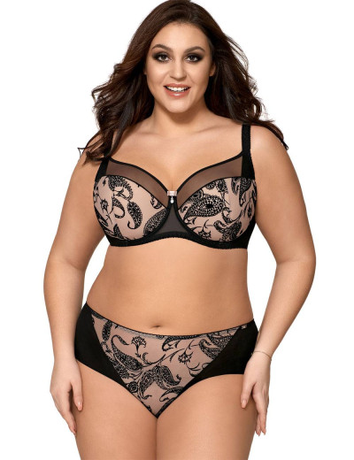 Бюстгальтер полумягкий Ava BUSINESS WOMAN 1903 PU, Цвет: черно-бежевый, Размеры: 70I, изображение 2