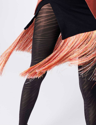 Колготки с рисунком Fiore 5916/G ZADIE 60 den черный, Цвет: черный, Размеры: 3, изображение 2