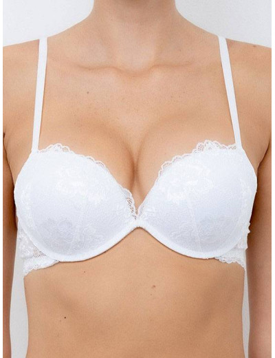 Бюстгальтер супер пуш-ап гелевый Lormar MY DOUBLE PIZZO bianco, Цвет: bianco (белый), Размеры: 65B, изображение 4