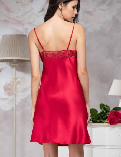 Сорочка атласная Mia-Amore MARISIA 8581 красный, Цвет: красный, Размеры: S, изображение 2