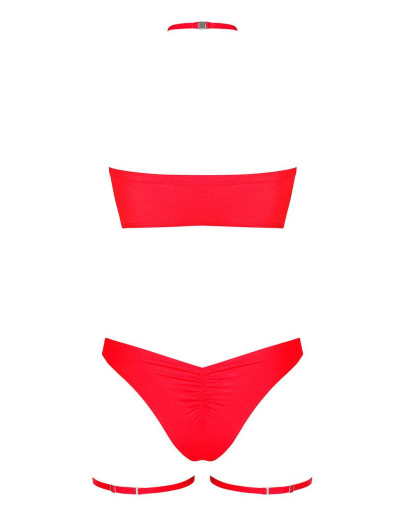 Новогодний эротический комплект Obsessive KISSMAS SET, Цвет: красный, Размеры: S/M, изображение 4