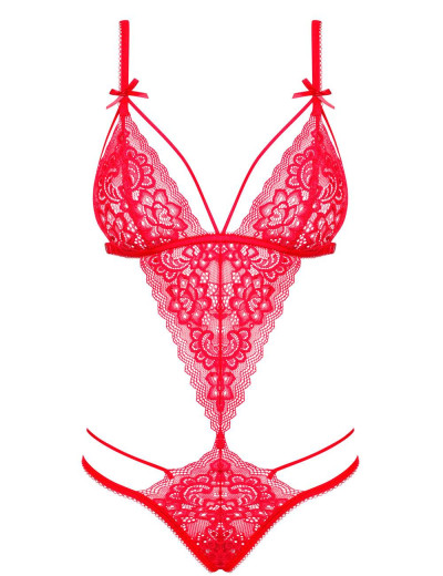Эротическое боди Obsessive LOVLEA TEDDY, Цвет: красный, Размеры: L/XL, изображение 3 Эротическое боди Obsessive LOVLEA TEDDY, Цвет: красный, Размеры: L/XL, изображение 3