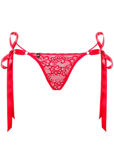 Трусики стринги Obsessive LOVLEA THONG, Цвет: красный, Размеры: S/M, изображение 3