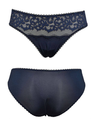 Комплект пуш-ап и слипы Sielei CHATEAU 6838+6835 blu, Цвет: blu (синий), Размеры: 70B, изображение 4