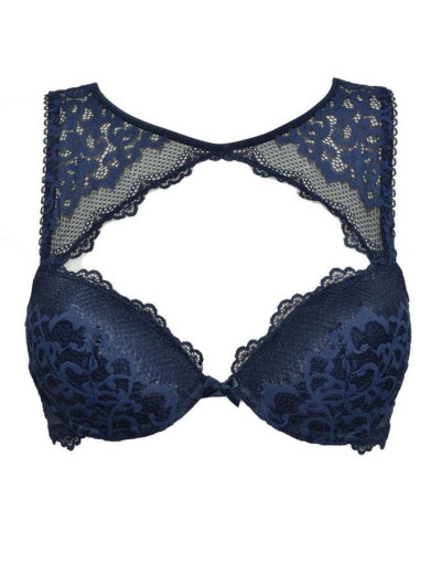 Комплект пуш-ап и слипы Sielei CHATEAU 6838+6835 blu, Цвет: blu (синий), Размеры: 70B, изображение 2