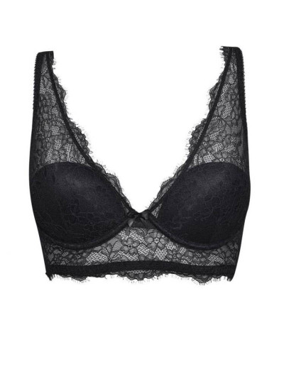 Модный комплект бралетт и шорты Sielei NOIR 6828+6829, Цвета: nero, Размеры: 70B, изображение 5